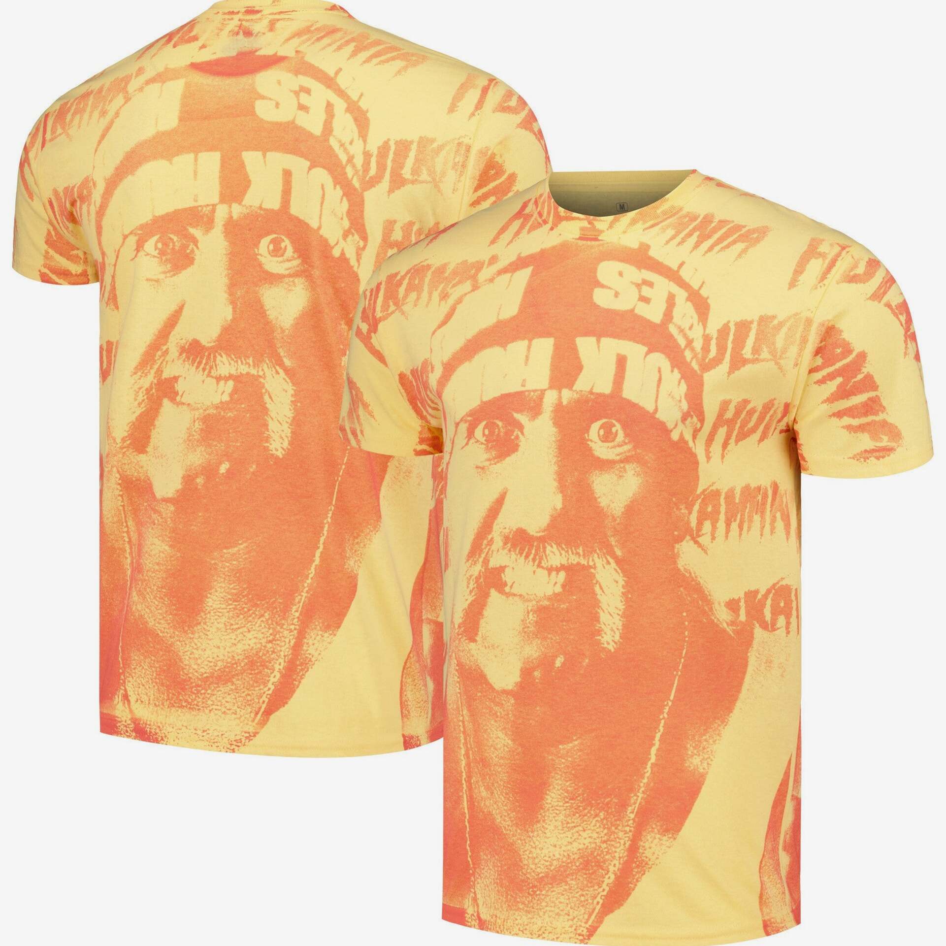 Ripple Junction Gold Hulk Hogan Hulkamania All Over Print Tshirt Hulk Hogan Merch Gifts For BFF