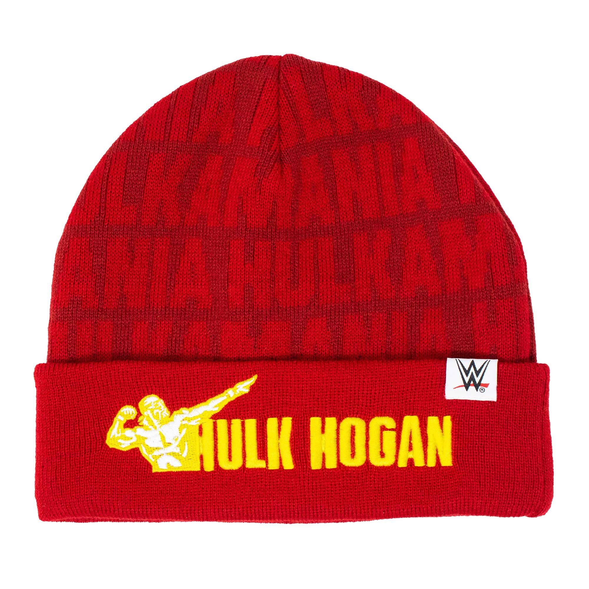 Ripple Junction Red Hulk Hogan Hulkamania Cuffed Knit Hat Hulk Hogan Merch
