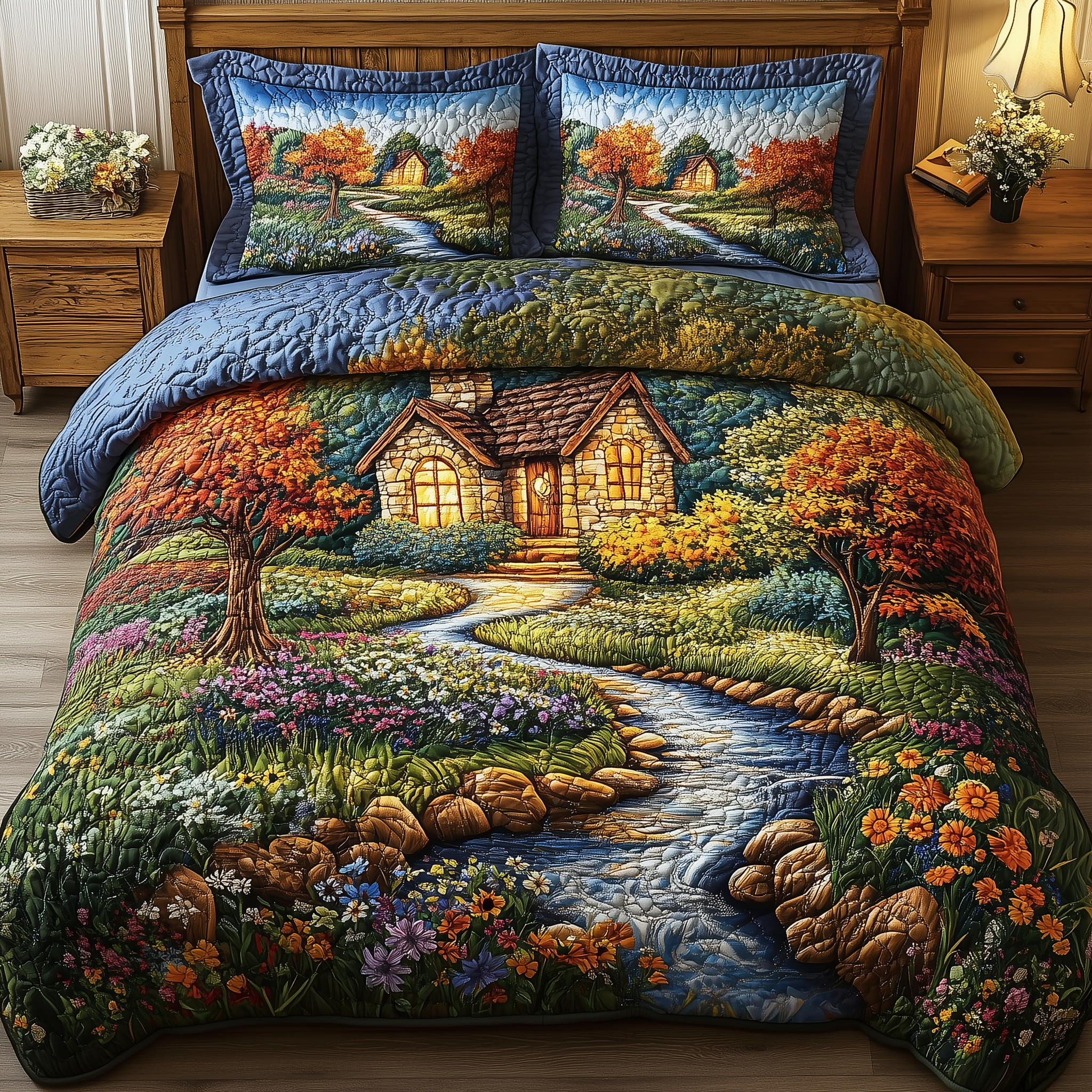 Riverside Serenity Quilted Bedding Set Awesome Duvet Cover Bedspread Set Best Gifts For New Moms