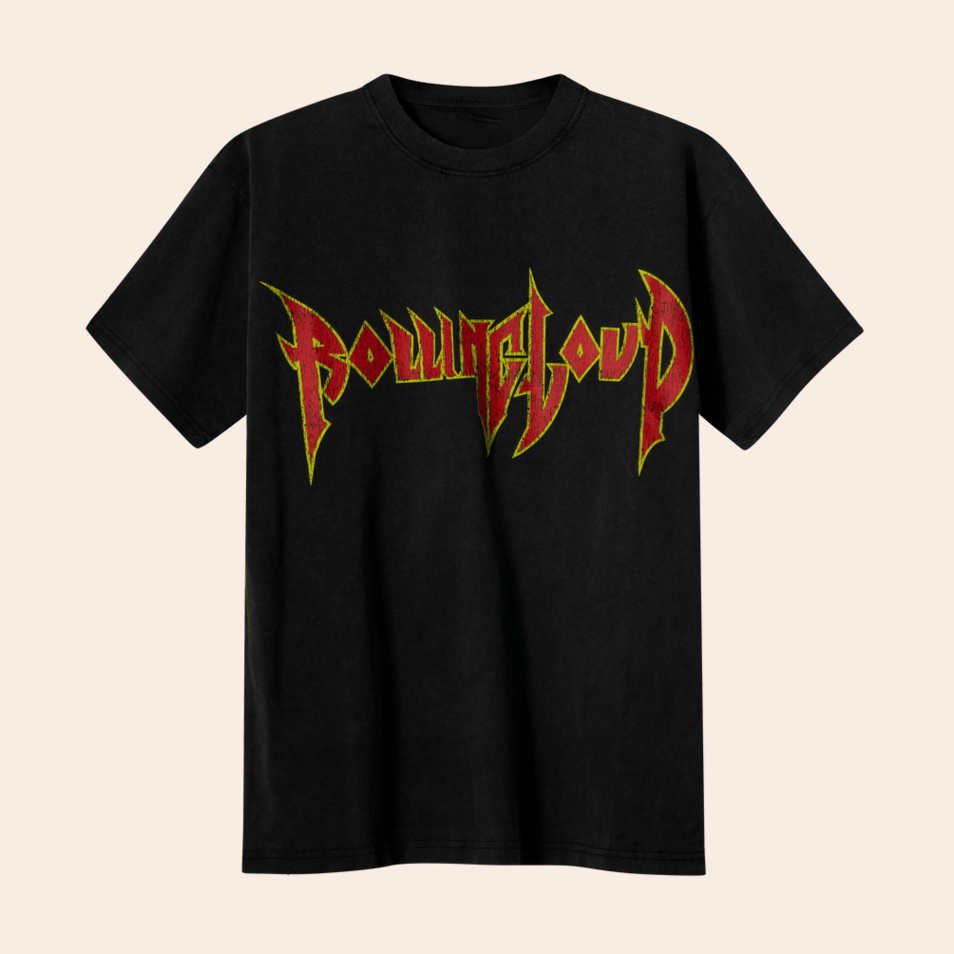 RL Metal Logo Heavy Distressed Black T-Shirt Rolling Loud Merch Gifts For Dad Gifts For Dad