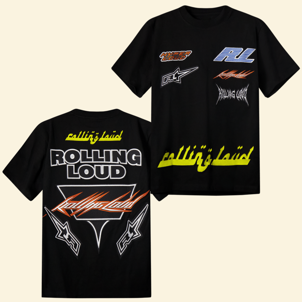 RL Super Moto World Tour Black T-Shirt Rolling Loud Merch Gifts For Music Fans Gifts For Brother