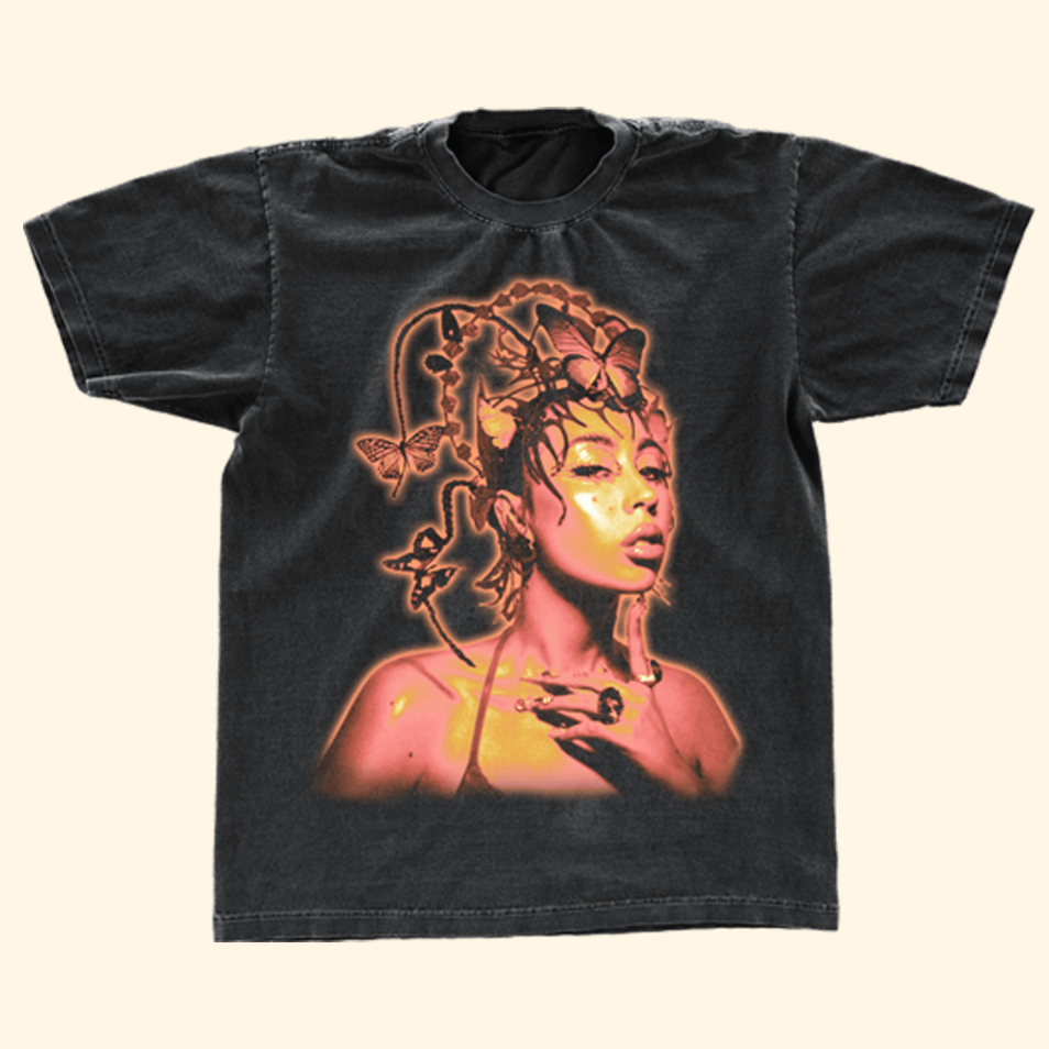 RMIV West Coast Tour Black T-Shirt Kali Uchis Merch Music Fans Gifts Father's Day Gifts For Him