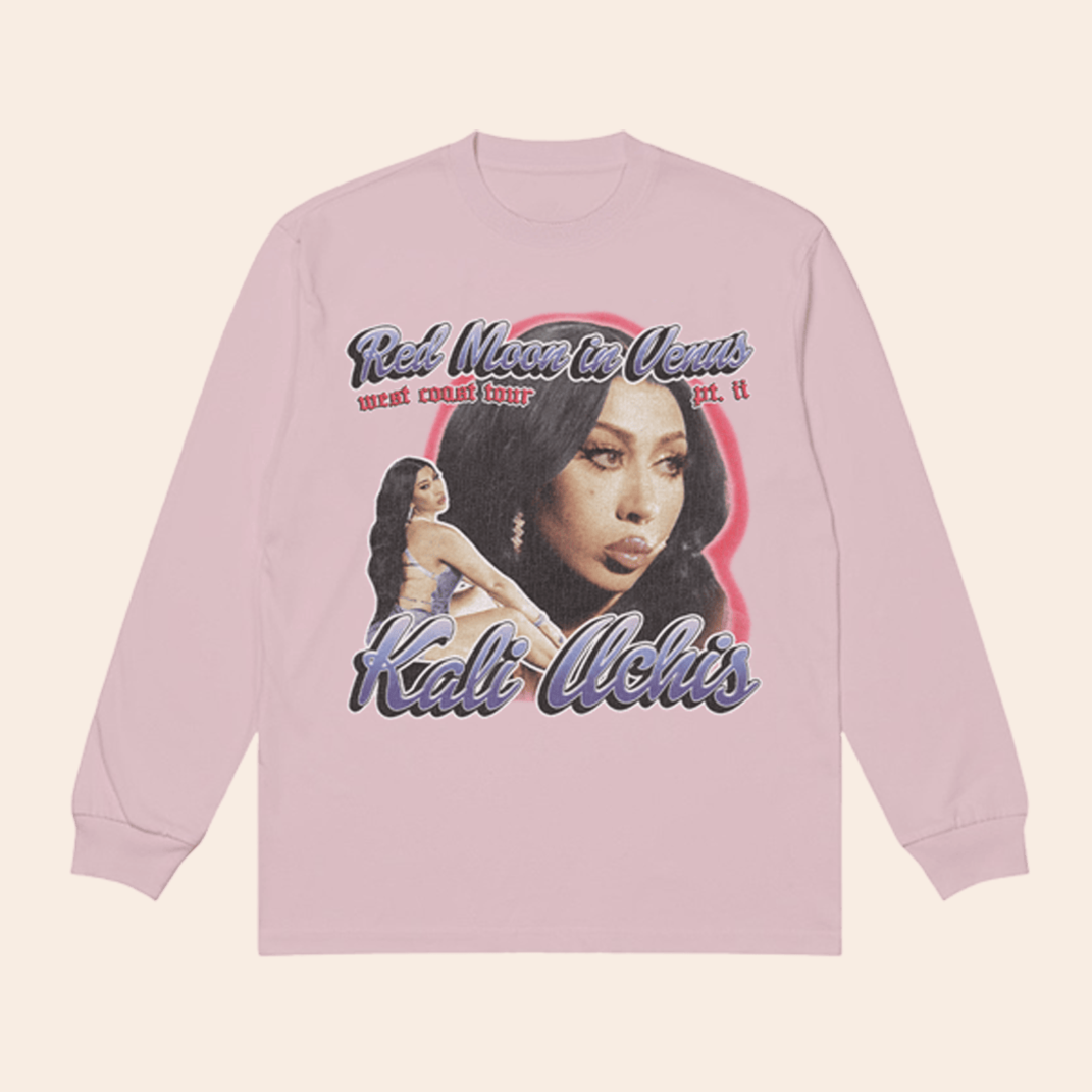 RMIV West Coast Tour Pink Long Sleeve Shirt Kali Uchis Merch Thoughtful Mother's Day Gifts