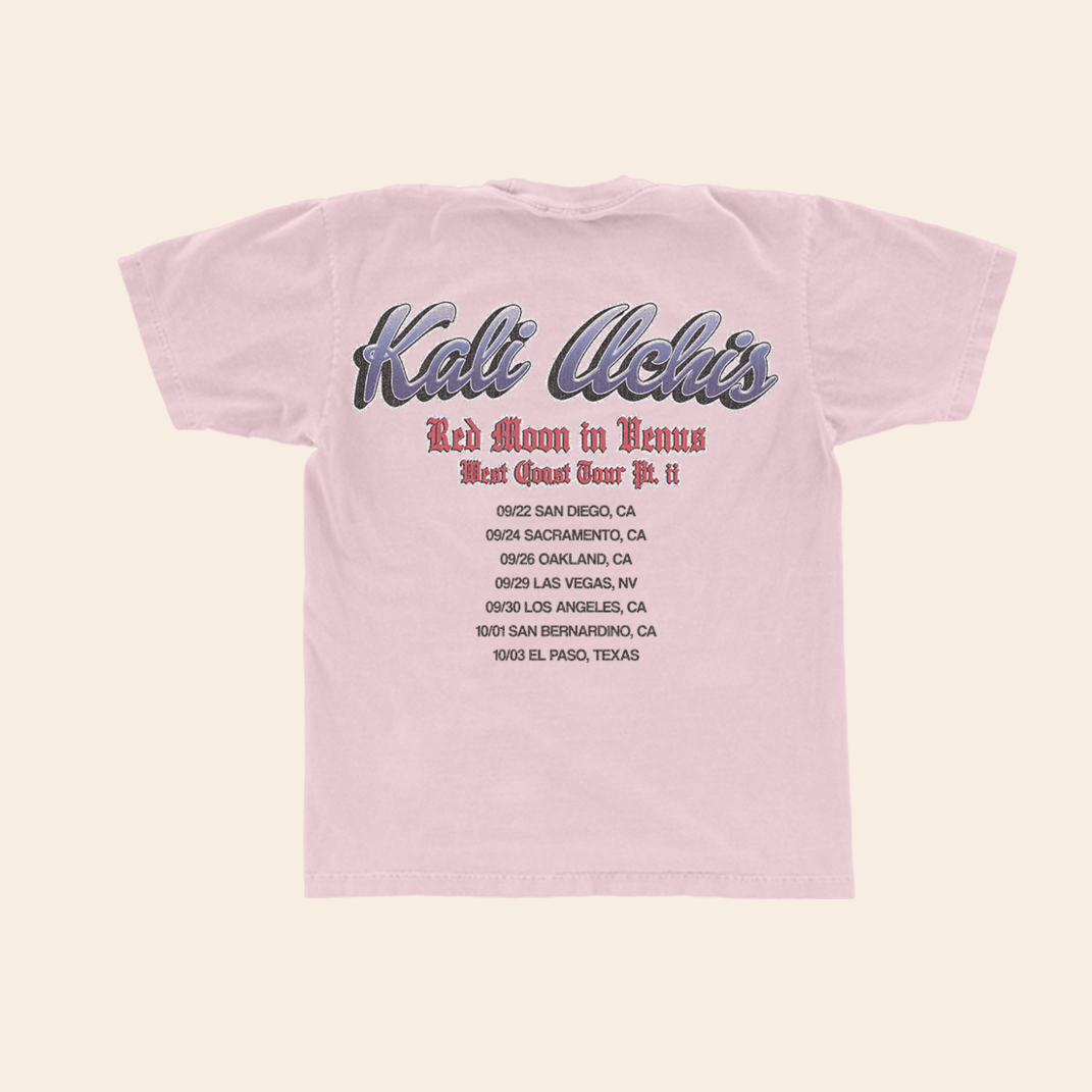 RMIV West Coast Tour Pink T-Shirt Kali Uchis Merch Thoughtful Mother's Day Birthday Gifts