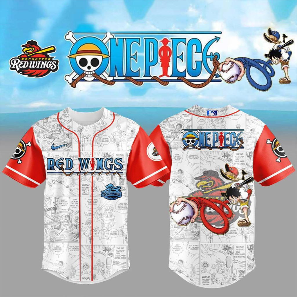 Rochester Red Wings One Piece Night Game Special Baseball Jersey Red Wings Merch Dad Gifts