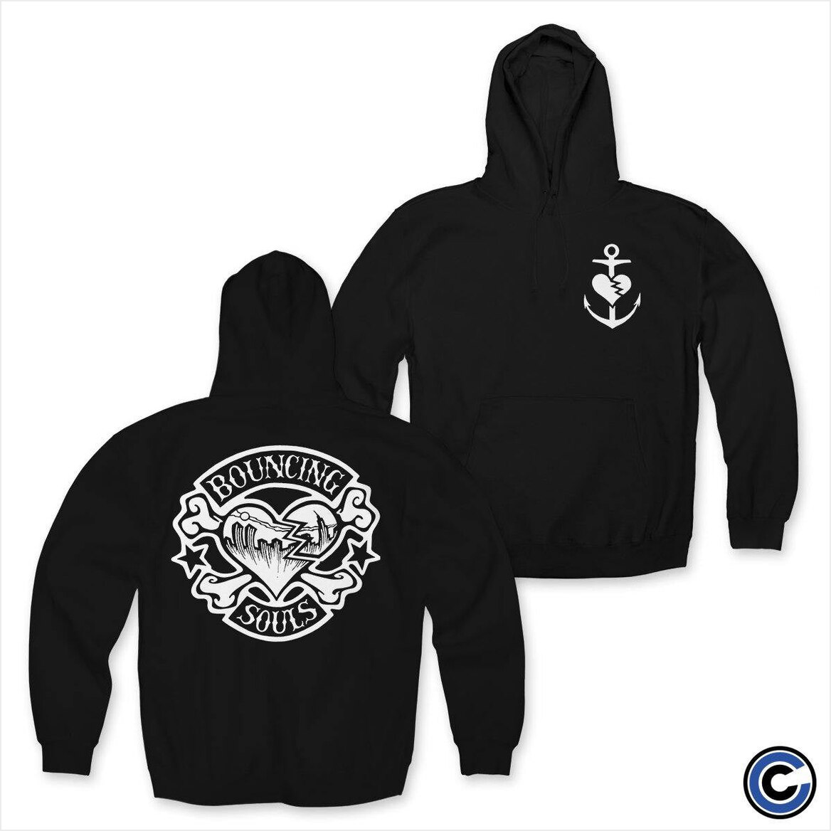 Rocker Heart Hoodie The Bouncing Souls Merch The Bouncing Souls Hoodie BFF Birthday Gifts Ideas