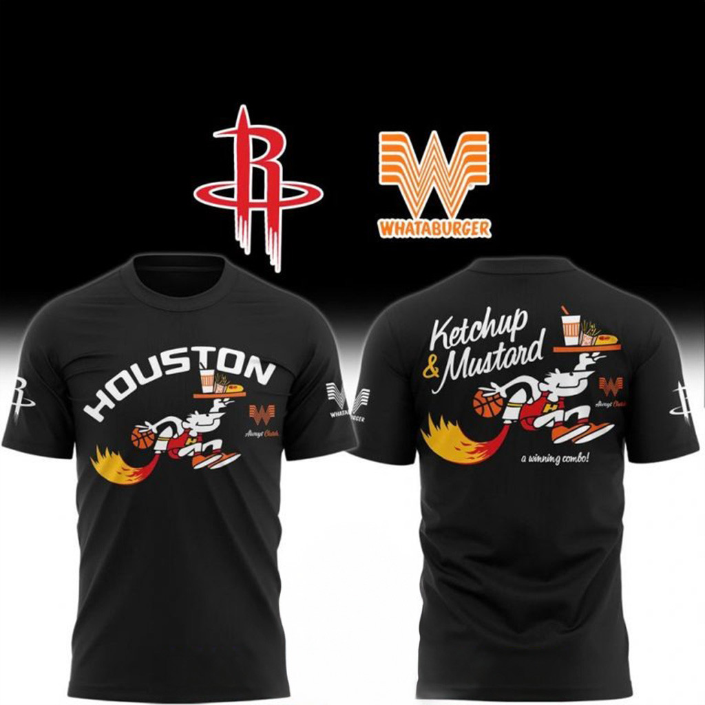 Rockets x Whataburger New 2025 Special Shirt Fan Merch Good Gifts For Boyfriend