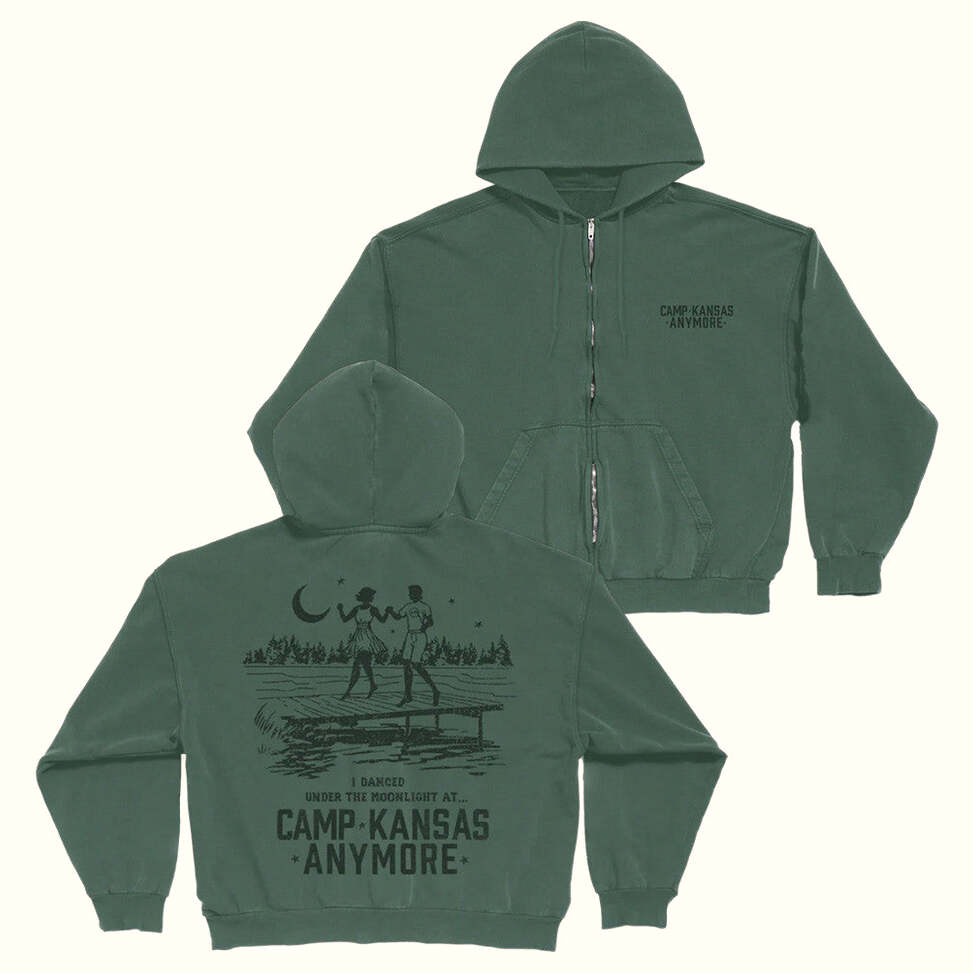 Role Model Merch Camp Kansas Anymore Zip Up Hoodie Gifts For Her Birthday Gifts For Friends
