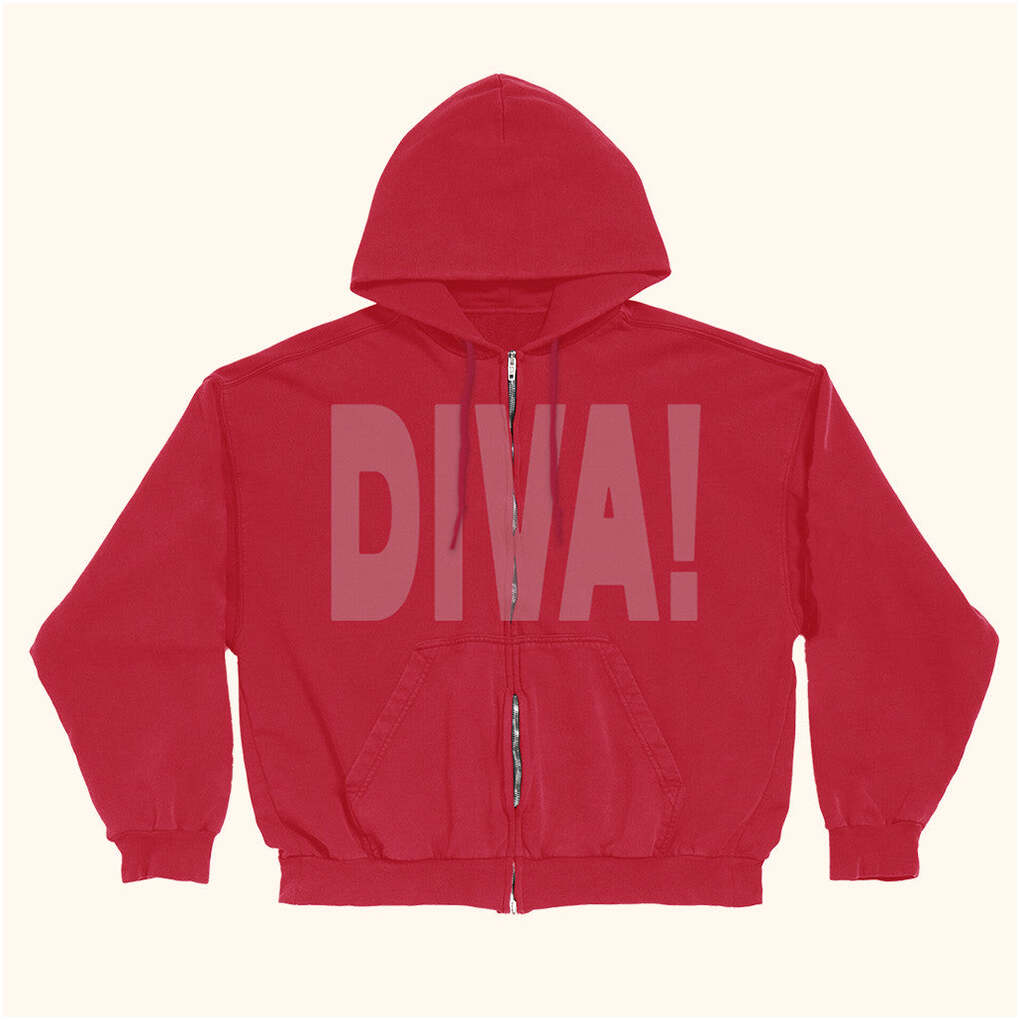 Role Model Merch DIVA Zip Hoodie Gifts For Best Friends Birthday Gifts For Her