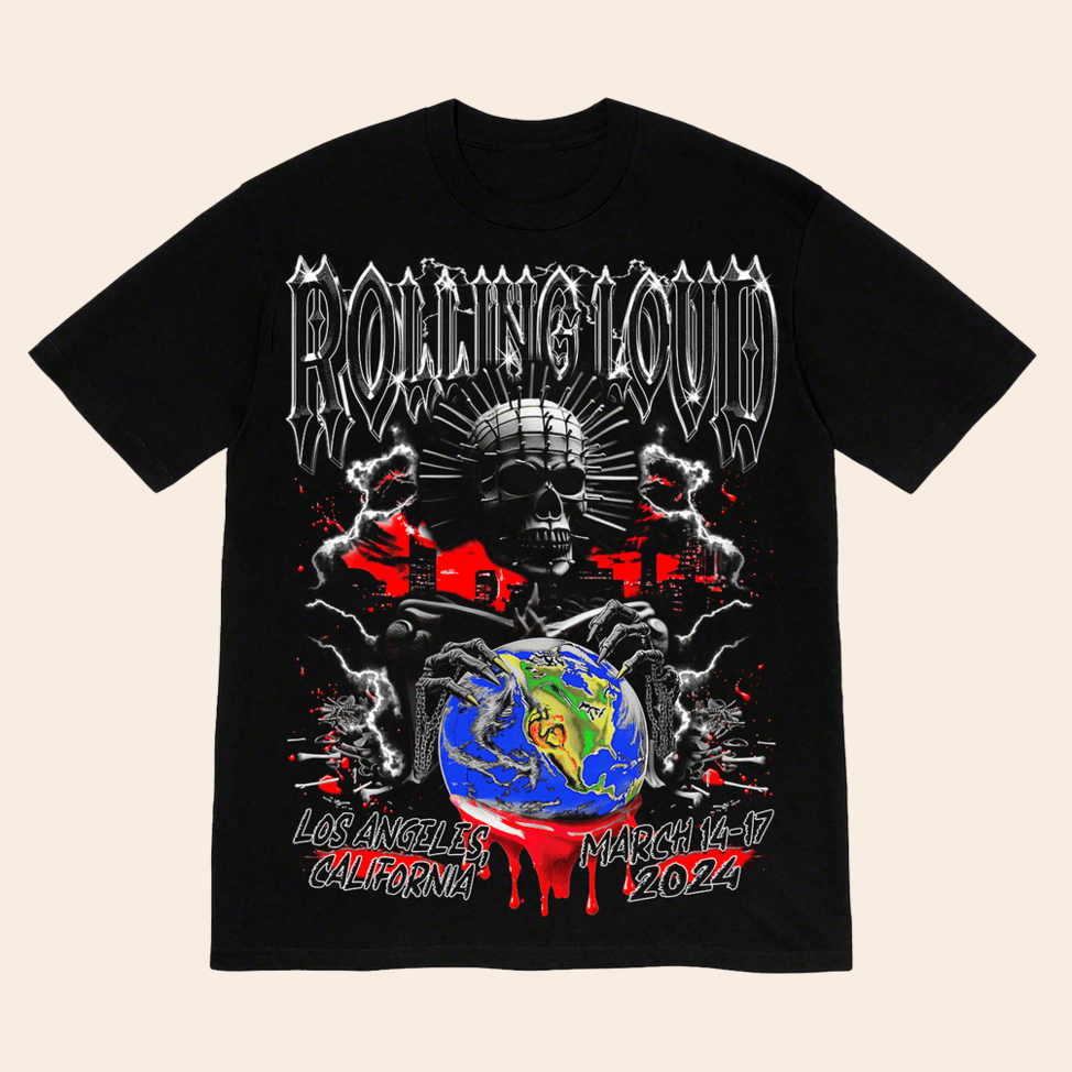 Rolling Loud Los Angeles California Pinhead Lineup 2024 T-Shirt Rolling Loud Merch Dad Gifts