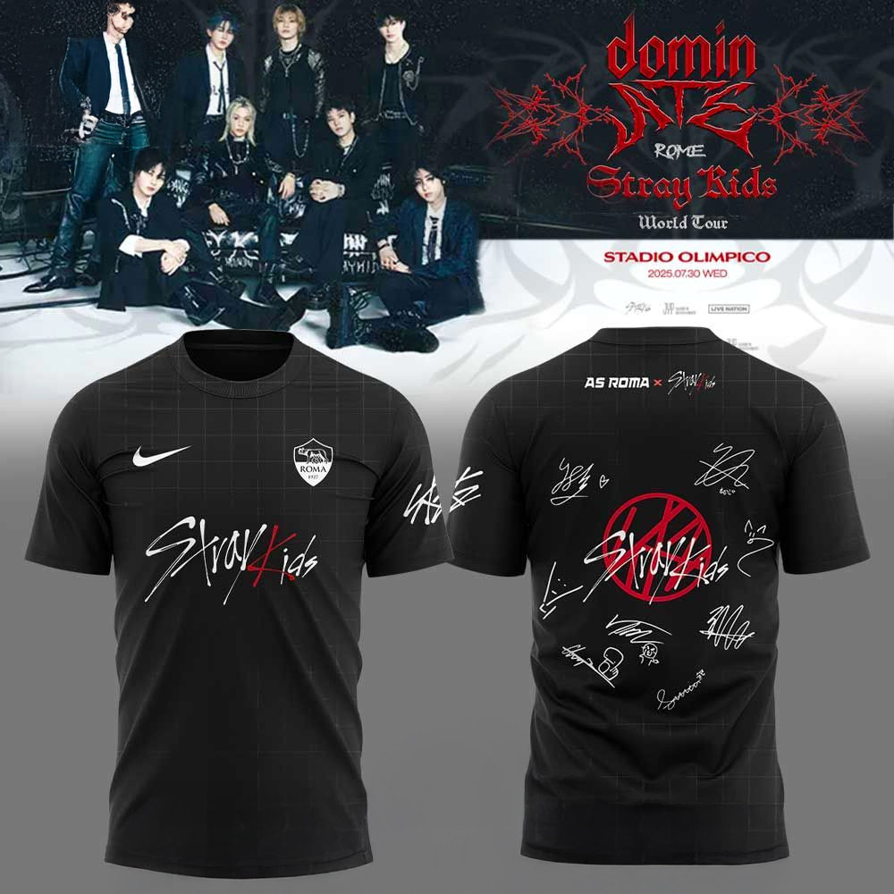 Roma X Stray Kids Show Signature T-Shirt Fan Merch Gifts For Brother