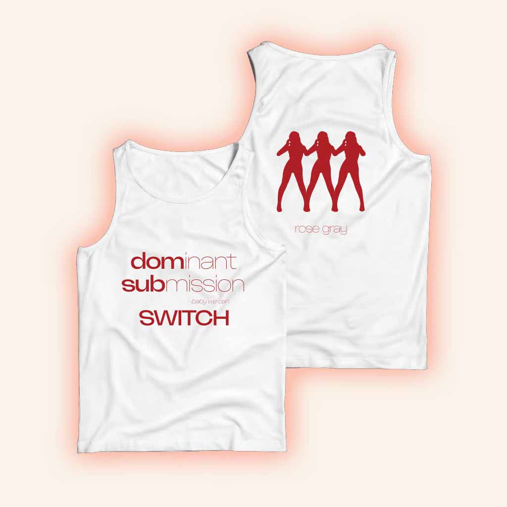 Rose Gray Merch Louder Please White Tank Top Cool Gifts For Music Lovers