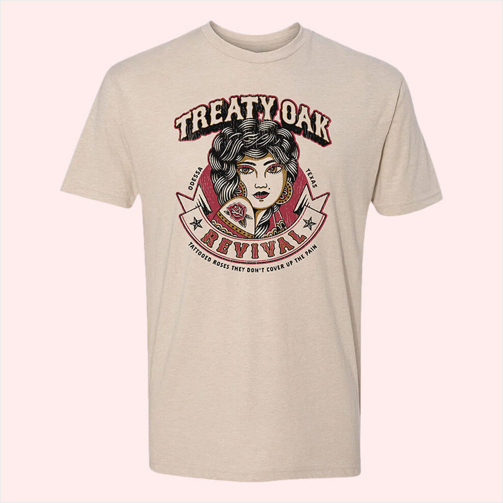 Rose T-Shirt Treaty Oak Revival Merch Birthday Gifts For Friends Christmas Presents