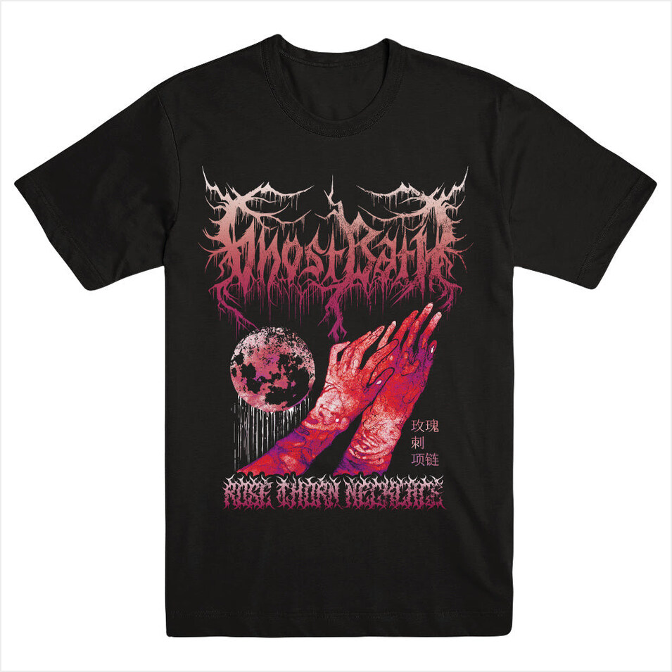 Rose Thorn Necklace Shirt Ghost Bath Merch Ghost Bath Shirt Father'S Day Gifts For Friends