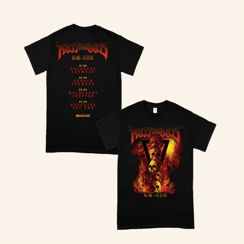 Ross The Boss Skull Flame T-Shirt Imprint Merch Birthday Gifts For Dad Best Friend Gifts