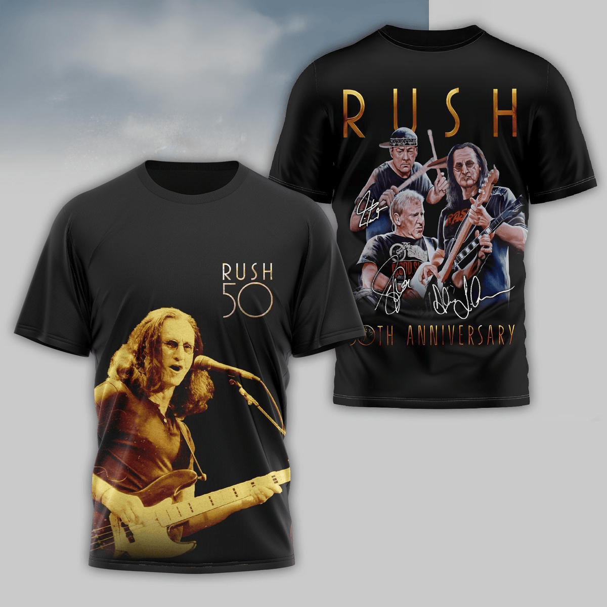 Rush Band 50th Anniversary Shirt Fan Merch Gifts For Boyfriend