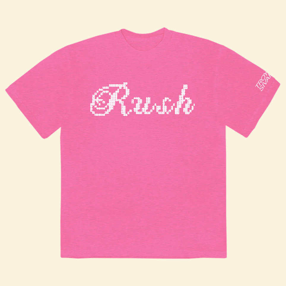 Rush Pink T-Shirt Sweat Tour Troye Sivan Merch Birthday Gifts For Sister Gifts For BFF