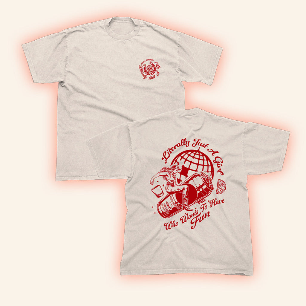 Russell Dickerson Merch Just A Girl T-Shirt Birthday Gifts For Girlfriend