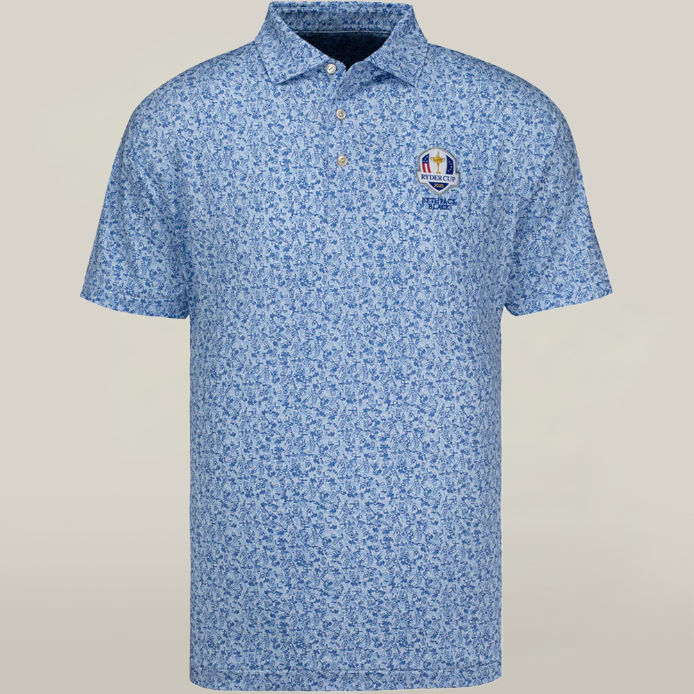 Ryder Cup 2025 Golf Merch Polo Shirt 2025 Ryder Cup Bethpage Black Victory Proud Golf Wear