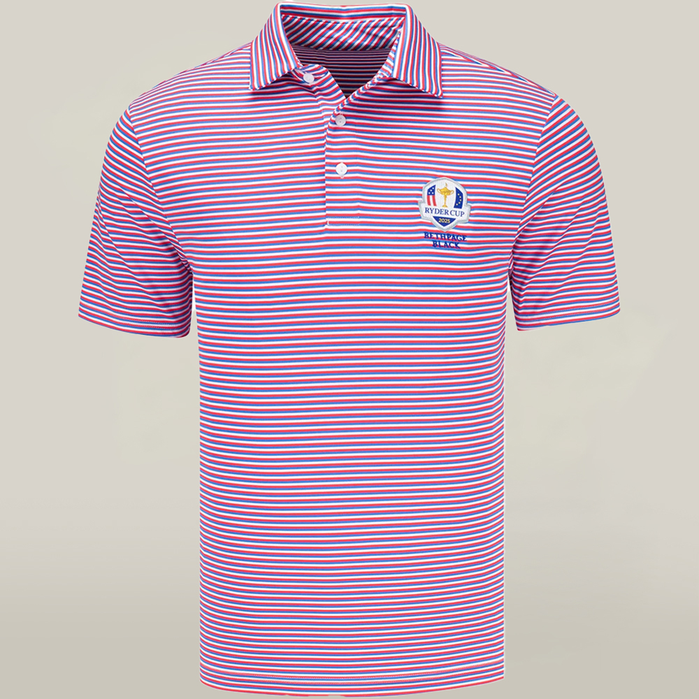 Ryder Cup 2025 Golf Merch Polo Shirt 2025 Ryder Cup Victory Stripe  Golf Gifts For Fans