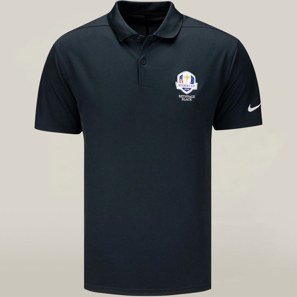 Ryder Cup 2025 Golf Tournament Merch Polo Shirt 2025 Ryder Cup Bethpage Black Proud Merch