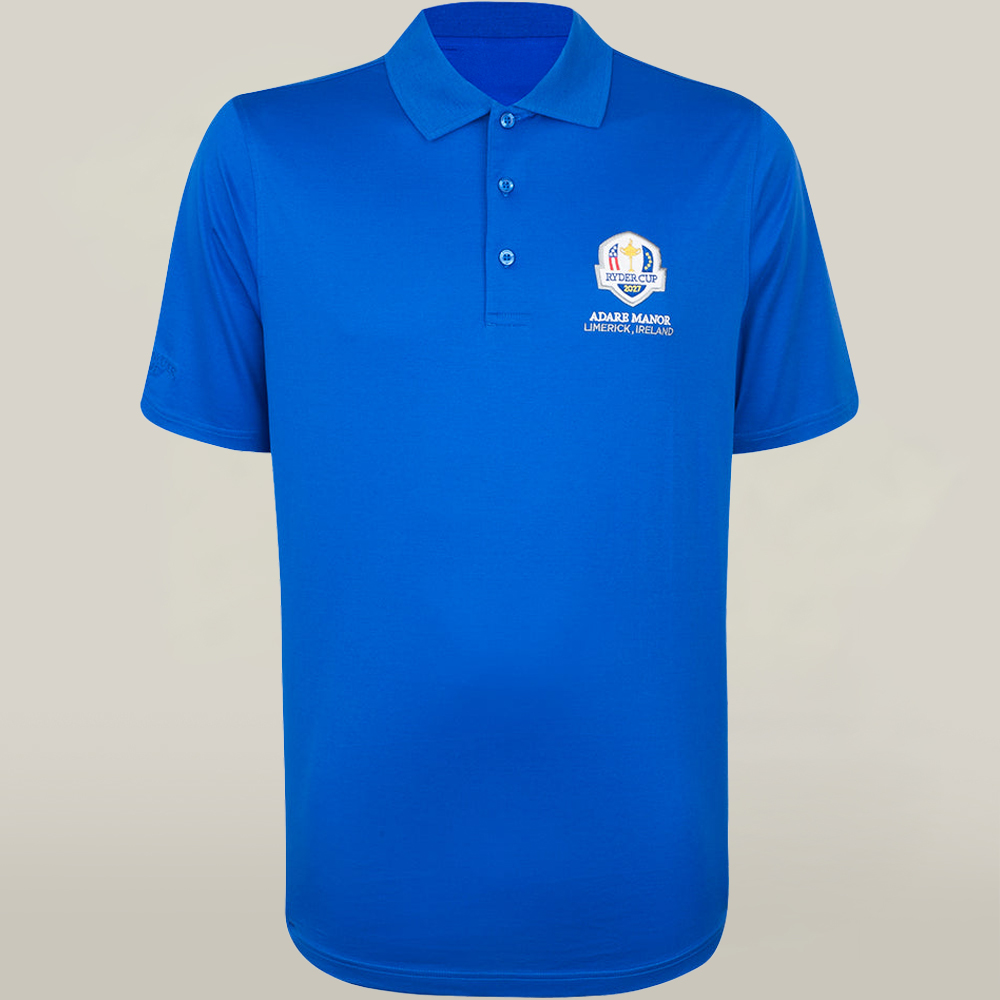 Ryder Cup 2027 Golf Merch Blue Polo Adare Manor Limerick Ireland Best Idea Gifts For Golf Lovers