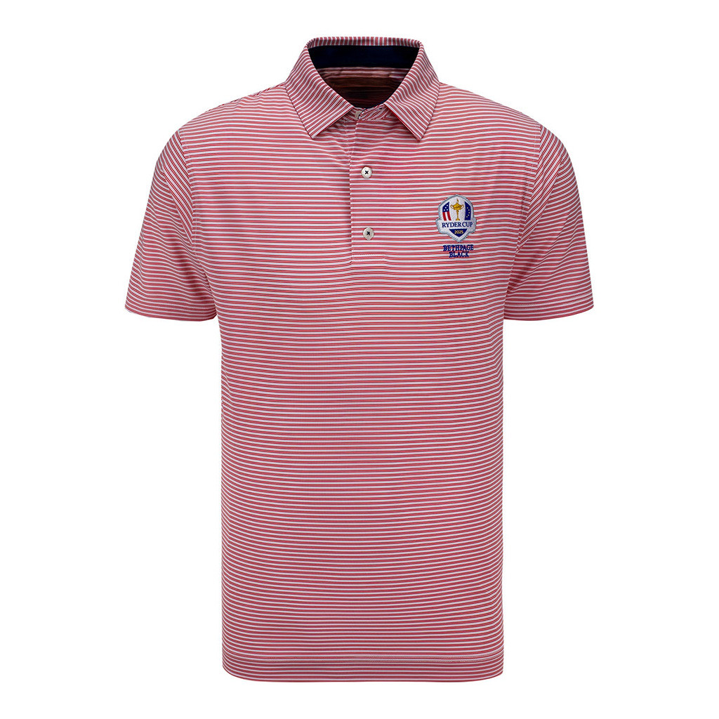 Ryder Cup Merch FootJoy 2025 Ryder Cup Striped Polo Shirt Great Gifts For Golfers