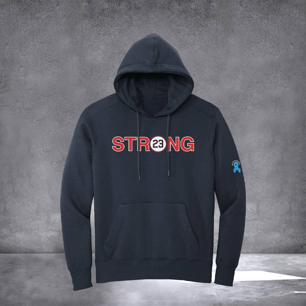 Ryne Sandberg The Ryno Fo23ver Forever 23 Hoodie We Are All Ryno Strong Navy Hooded Sweatshirt