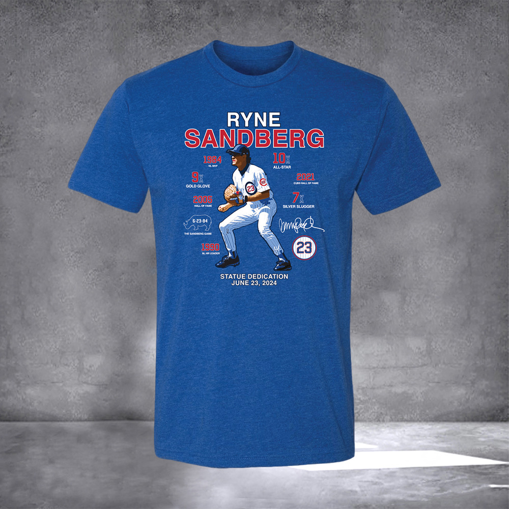 Ryne Sandberg The Ryno Fo23ver Forever 23 Shirt Ryne Sandberg Statue T-Shirt Cool Baseball Gifts