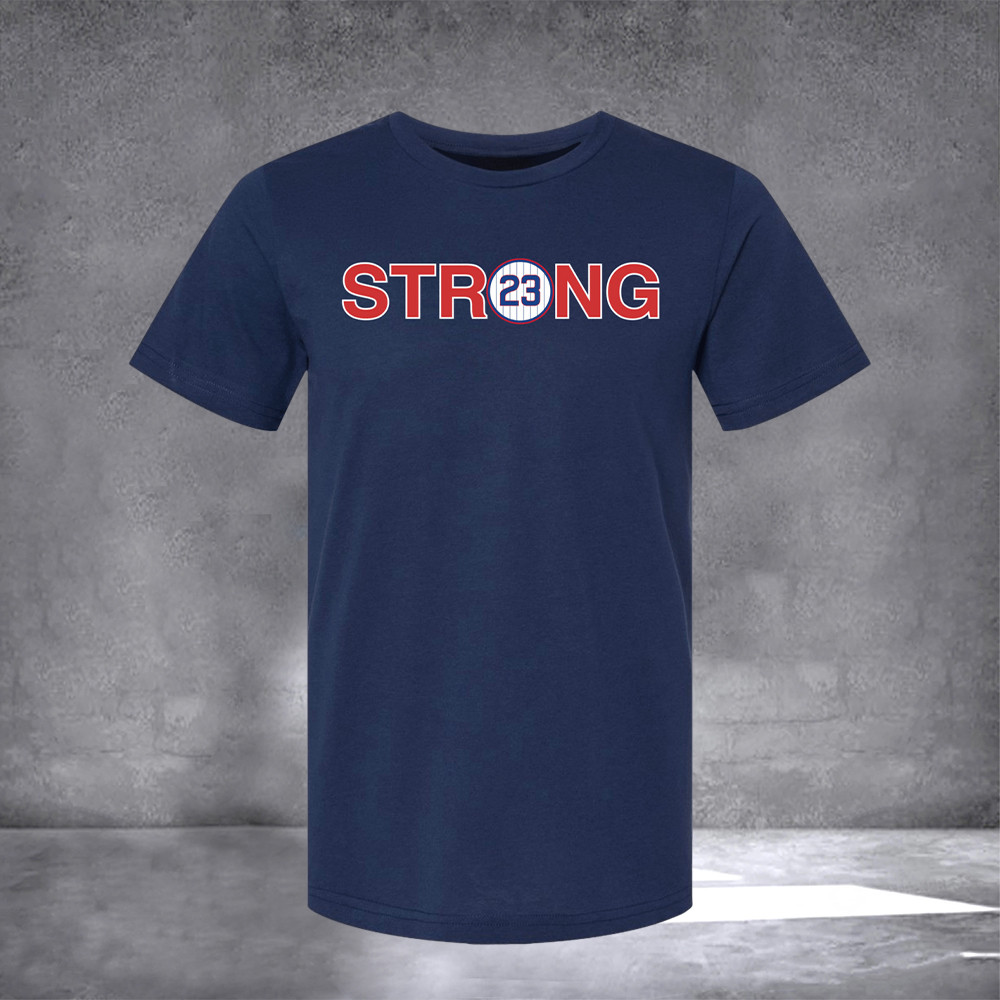 Ryne Sandberg The Ryno Fo23ver Forever 23 Shirt We Are All Ryno Strong Navy T-Shirt