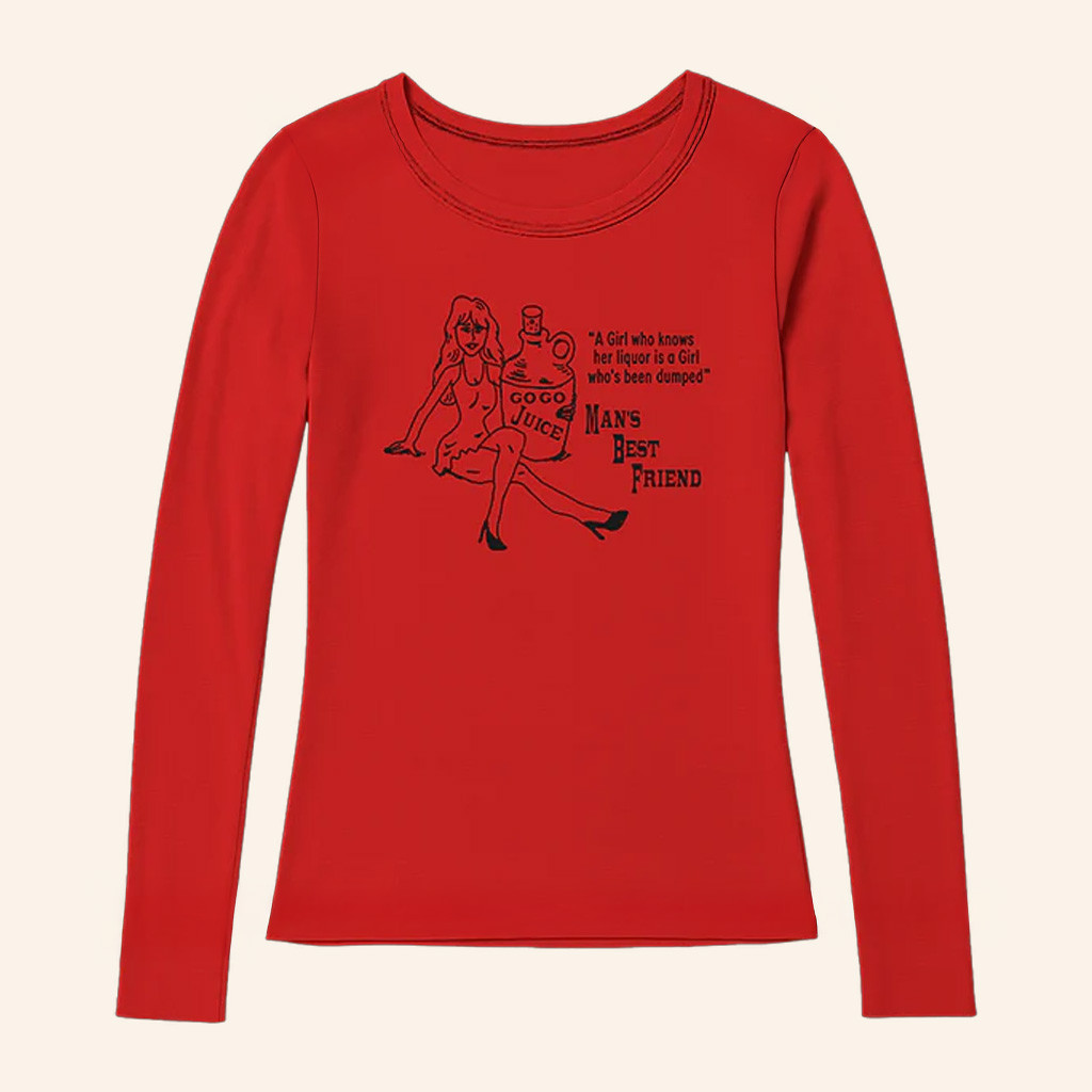 Sabrina Carpenter Merch Girl Who's Been Dumped Fitted Long Sleeve Shirt Wife Gifts