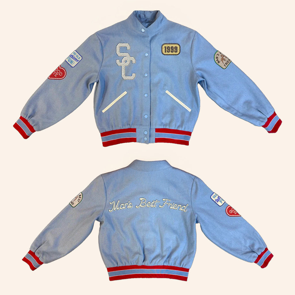 Sabrina Carpenter Merch Varsity Jacket Man's Best Friend Apparel Gifts For Friends