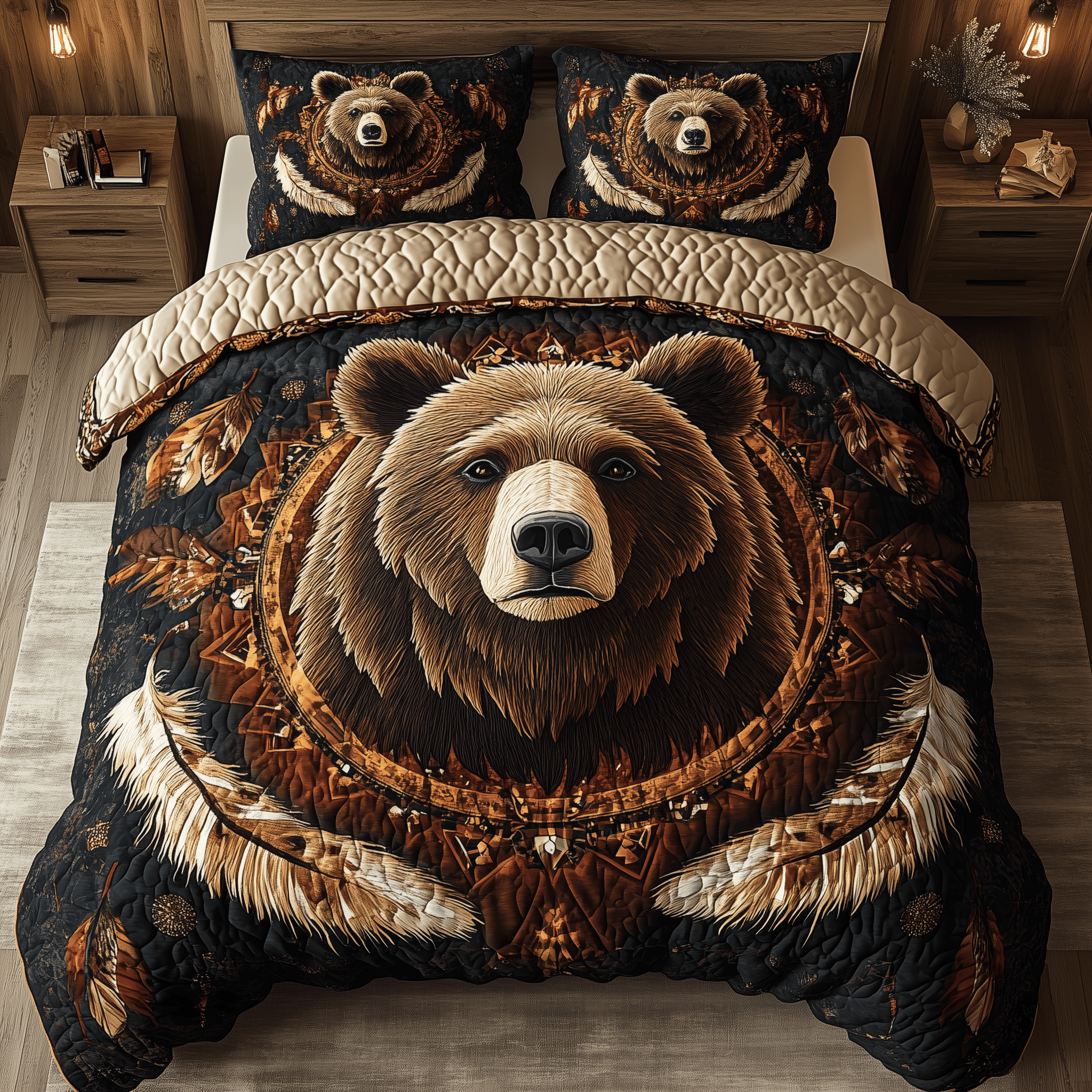 Sacred Forest Keeper Quilted Bedding Set Best Duvet Cover Bedspread Set First Time Mothers Day Gifts