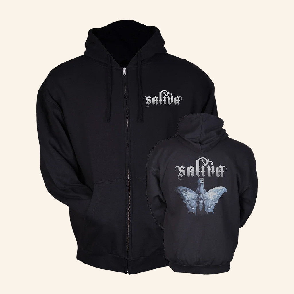 Saliva Horizon Merch Retold Zip Hoodie Music Lover Gifts For Him