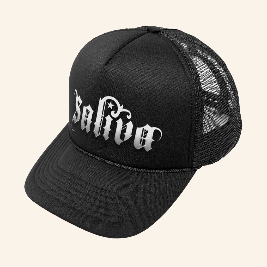 Saliva Merch Saliva Black Snapback Logo Hat Birthday Gifts For Boyfriend