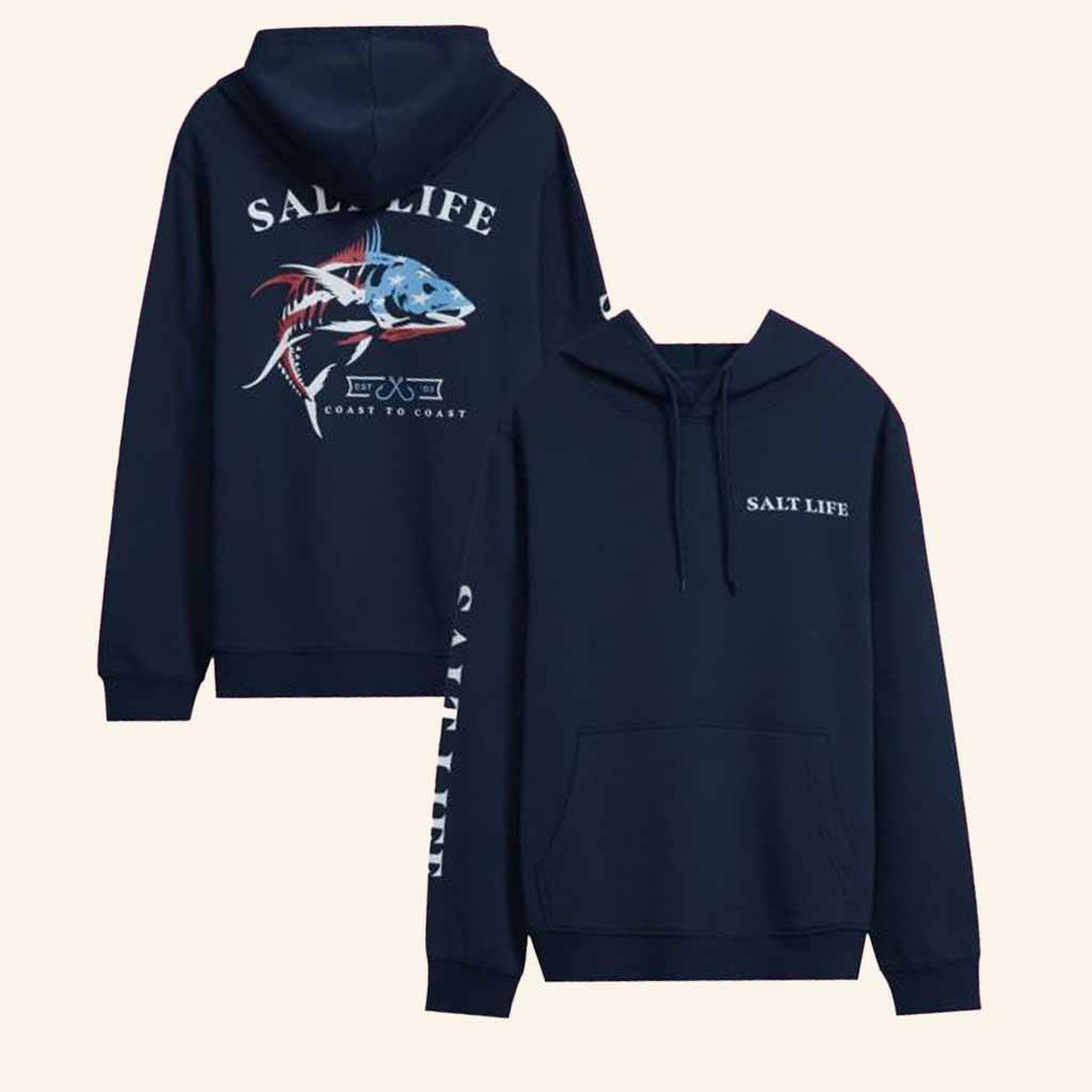 Salt Life Merch United We Fish Hoodie Best Gifts For Fishing Lovers