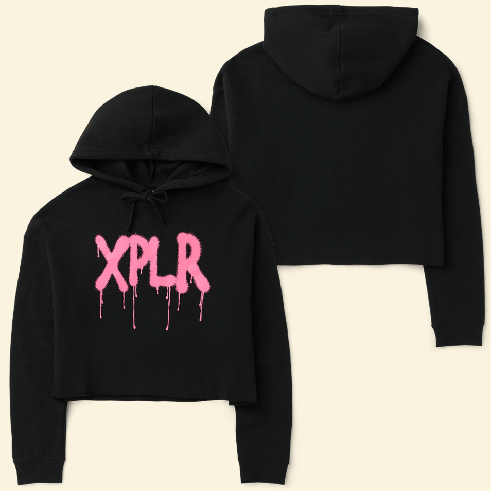 Sam And Colby XPLR Cropped Hoodie XPLR Merch Mother's Day Delivery Gifts For Besties