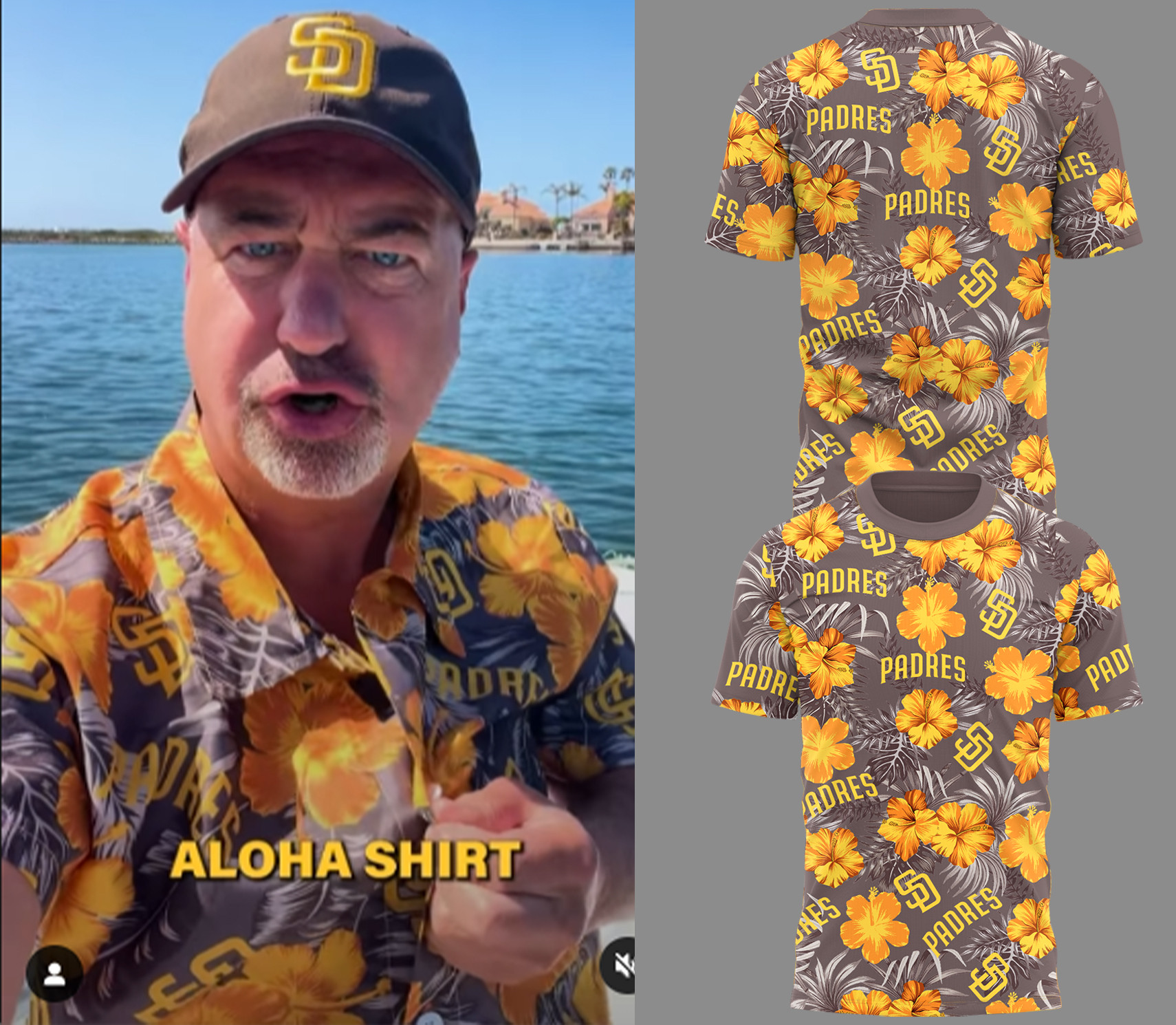 San Diego Baseball Aloha T-shirt Gift Ideas For Baseball Lovers