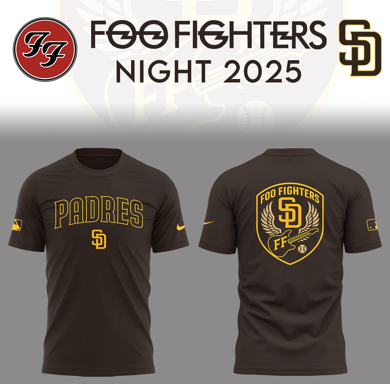 San Diego Baseball Night Nau T-shirt Best Foo Fighter Merch Gifts For Baseball Lovers