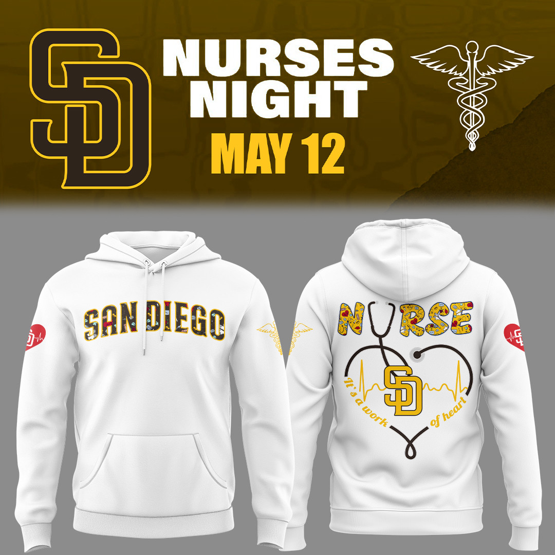 San Diego Baseball Nurses Night Hoodie Presents For Cool Baseball Gifts