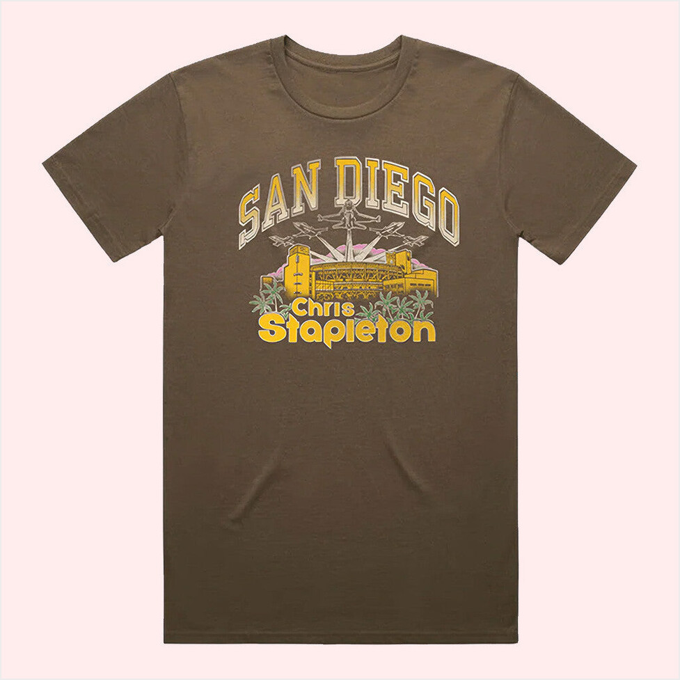 San Diego Event T-Shirt Chris Stapleton Merch Gifts For Him Birthday Gift Ideas