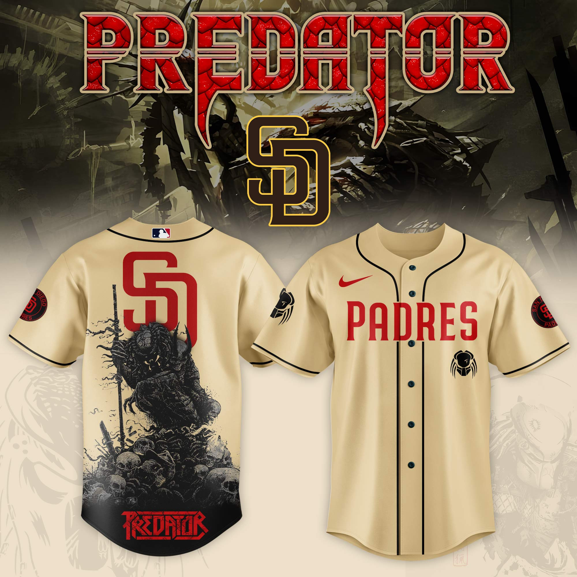 San Diego Padres Mlb X Predator Baseball Jersey For Fans