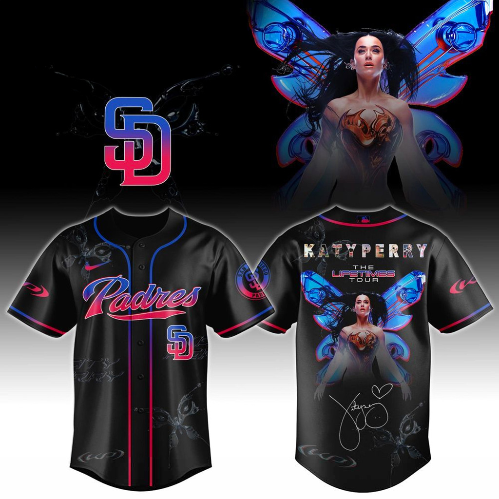 San Diego Padres X Katy Perry The Lifetimes Tour 2025 Jersey San Diego Padres Merch Her Gifts