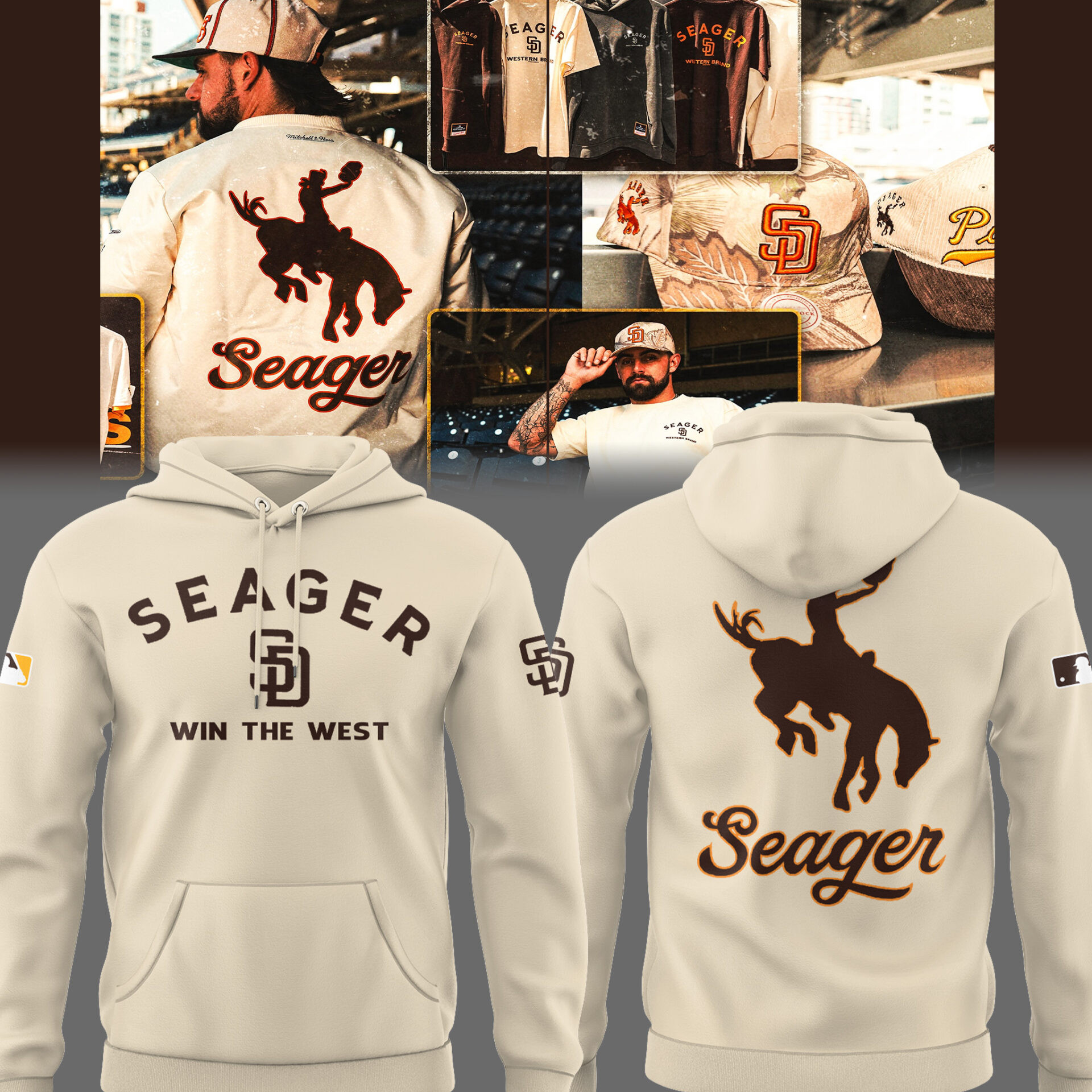 San Diego X Seager Padres Baseball Hoodie Unique Baseball Gifts