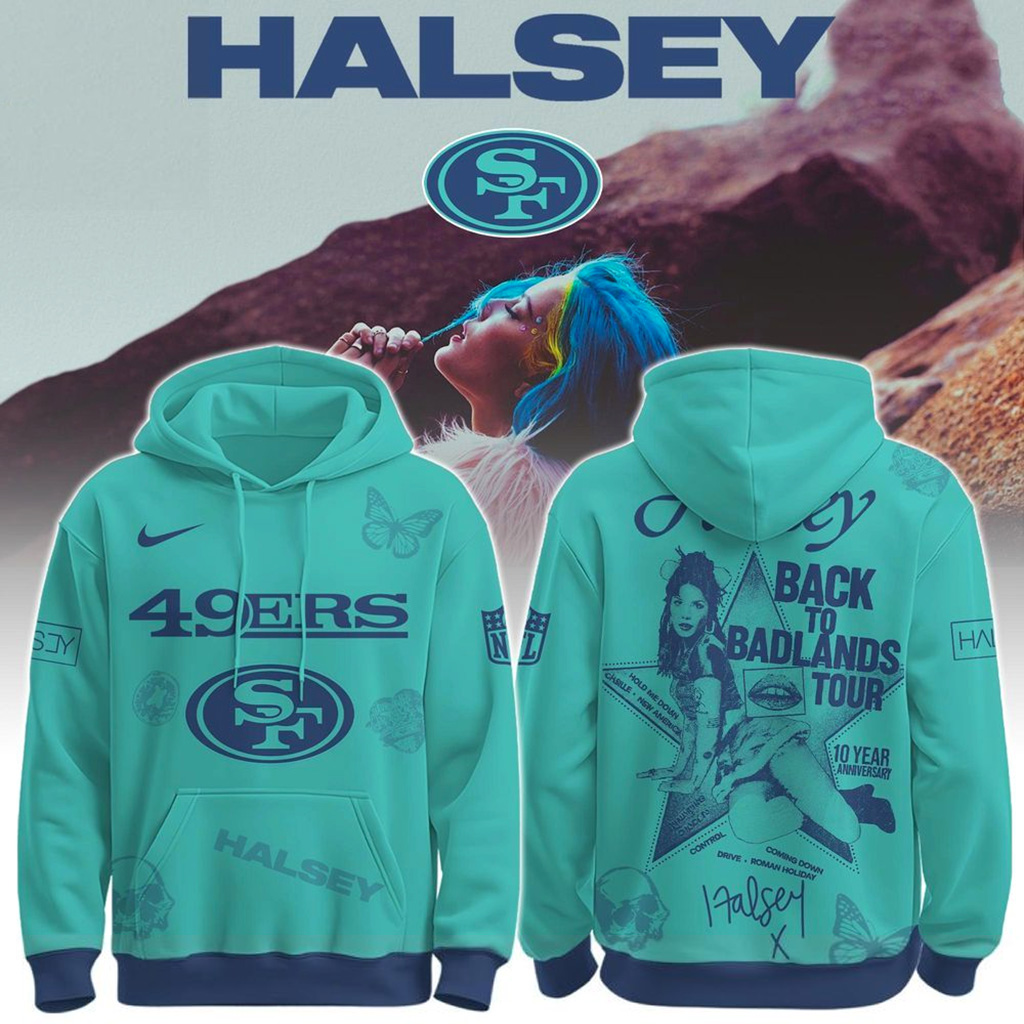 San Francisco 49Ers X Halsey Back To Badlands Tour Hoodie 49Ers Merch Gift For Fans