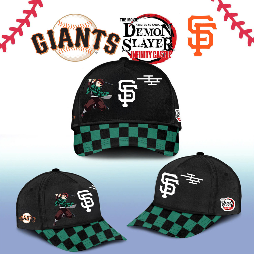 San Francisco Giants Demon Slayer Tanjiro Cap 2025 Gift Ideas For Baseball Fans