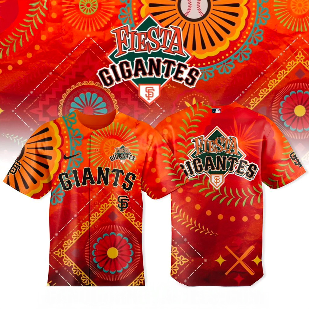 San Francisco Giants Fiesta Gigantes Heritage Night Jersey Giants Merch Cool Baseball Gifts