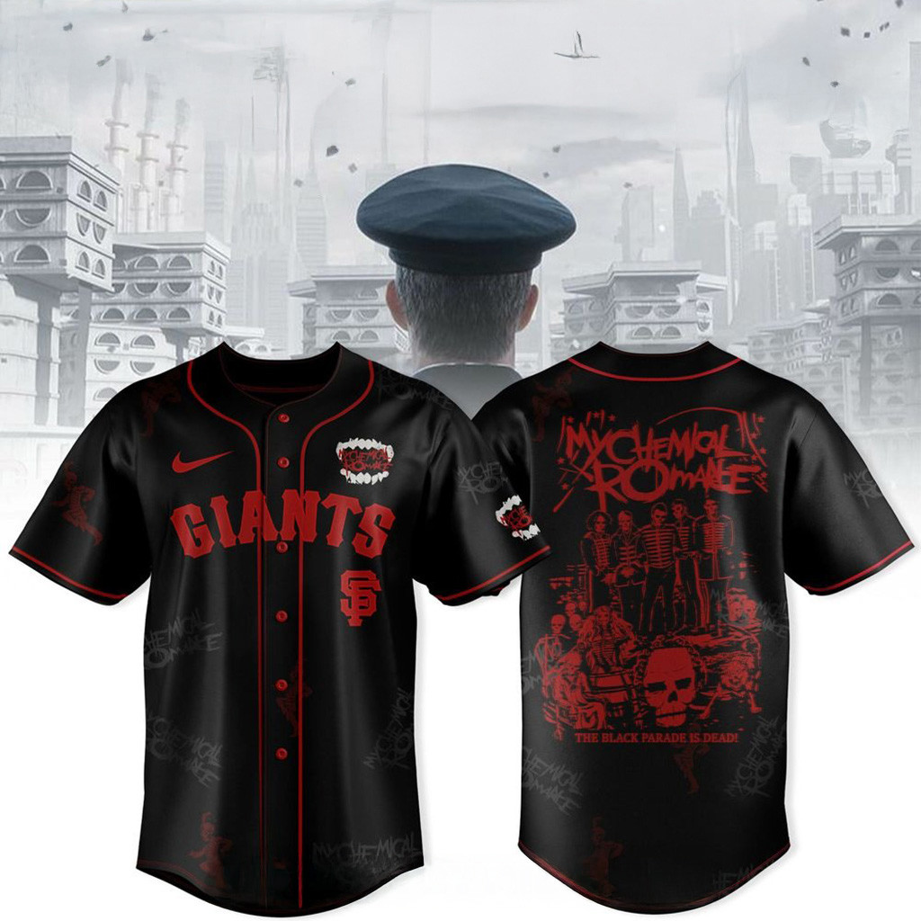 San Francisco Giants X My Chemical Romance Tour 2025 Jersey Giants Merch Husband Gifts