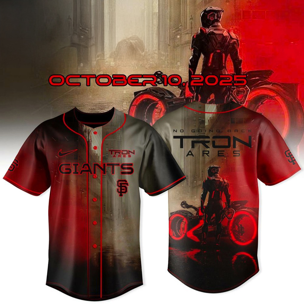 San Francisco Giants X Tron Ares 2025 October 10 Jersey Giants Merch Gift For Baseball Fans