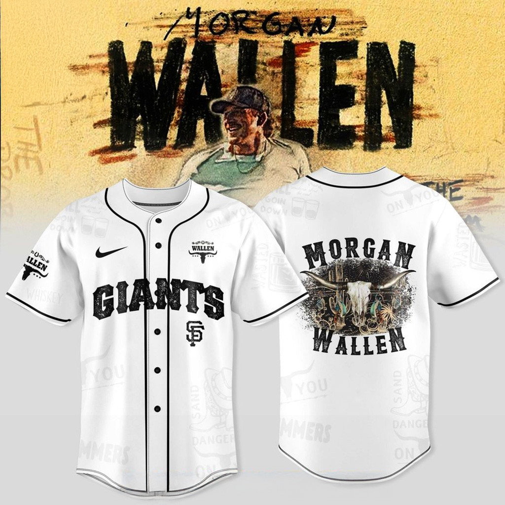 San Francisco Giants X Wallen Morgan Tour Merch 2025 Jersey Giants Merch Gift For Him